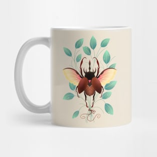 Love bug scarab beetle Mug